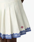 Children's White Wave Laurel Pleated Skirt