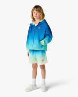 Short de bain bleu et vert pour enfant à motif dégradé