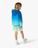 Short de bain bleu et vert pour enfant à motif dégradé