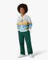 Children's Green Monogram Chino Trousers