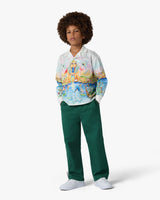 Children's Green Monogram Chino Trousers