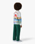 Children's Green Monogram Chino Trousers
