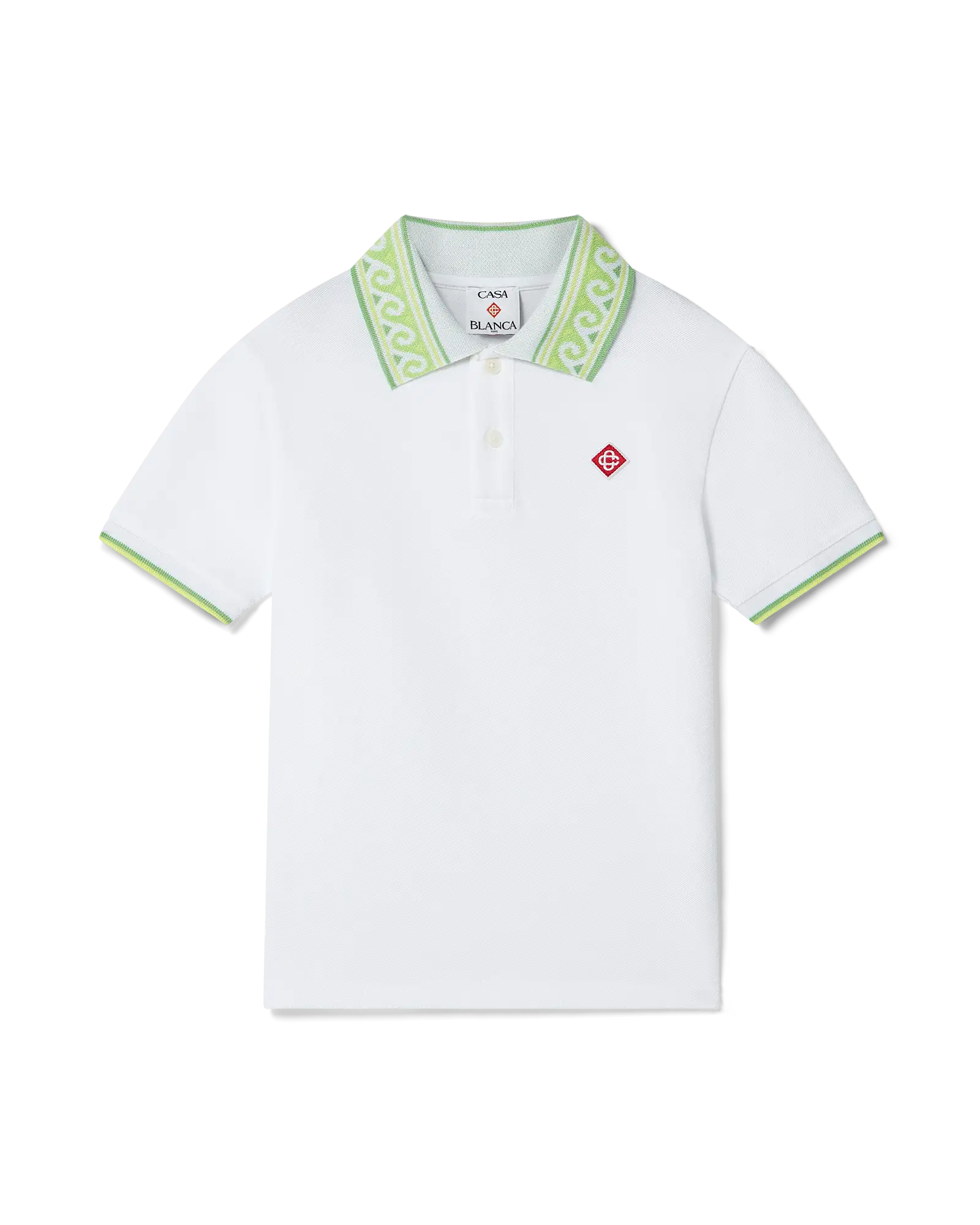 Children's White Laurel Collar T-shirt