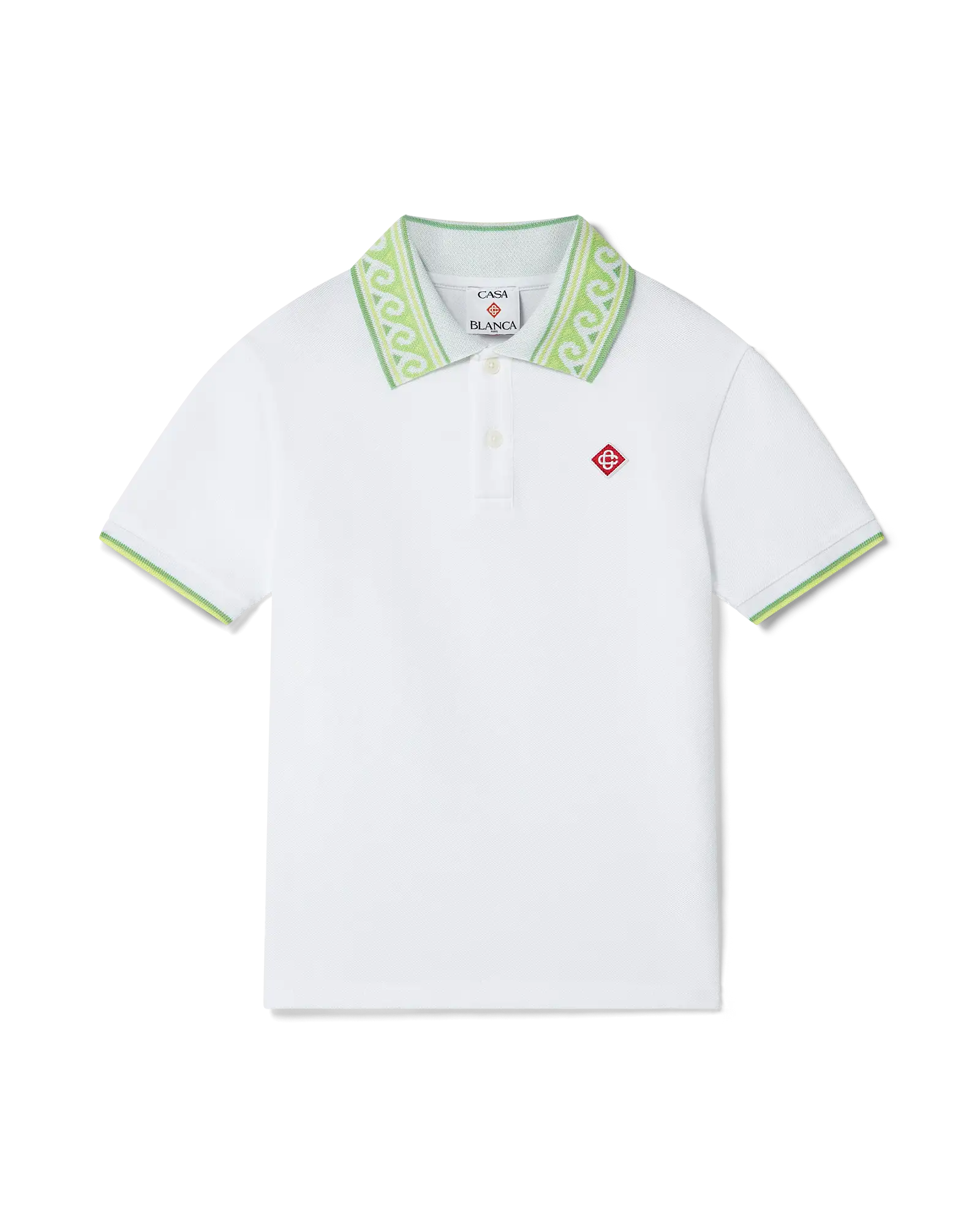 Children's White Laurel Collar T-shirt