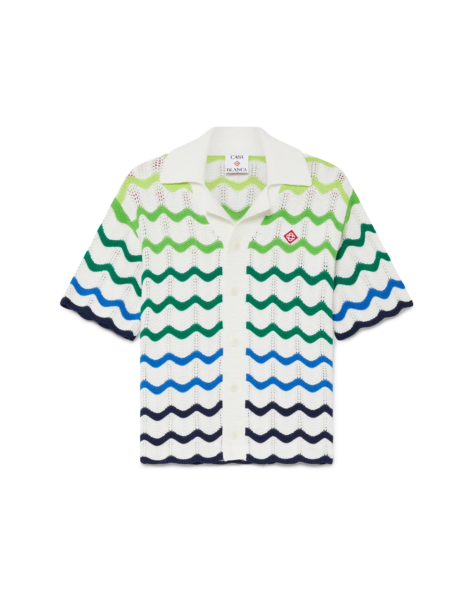 Children's Gradient Wave Short Sleeve Knit Shirt