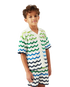 Children's Gradient Wave Short Sleeve Knit Shirt