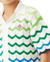 Children's Gradient Wave Short Sleeve Knit Shirt