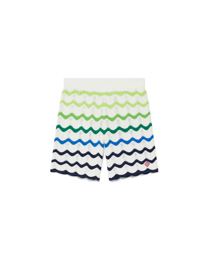 Children's Gradient Wave Knit Shorts