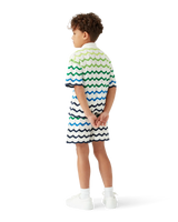 Children's Gradient Wave Knit Shorts