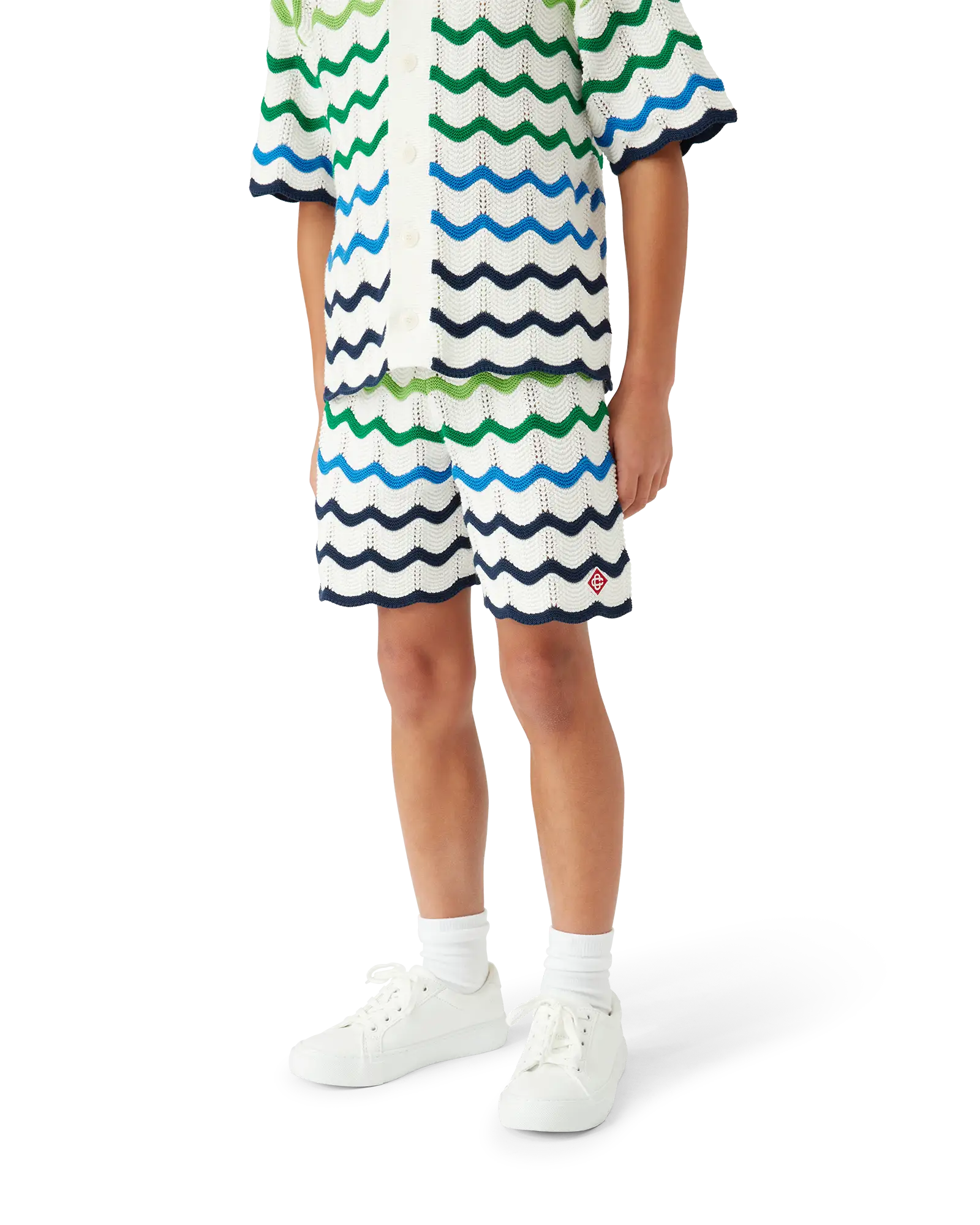 Children's Gradient Wave Knit Shorts