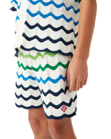 Children's Gradient Wave Knit Shorts