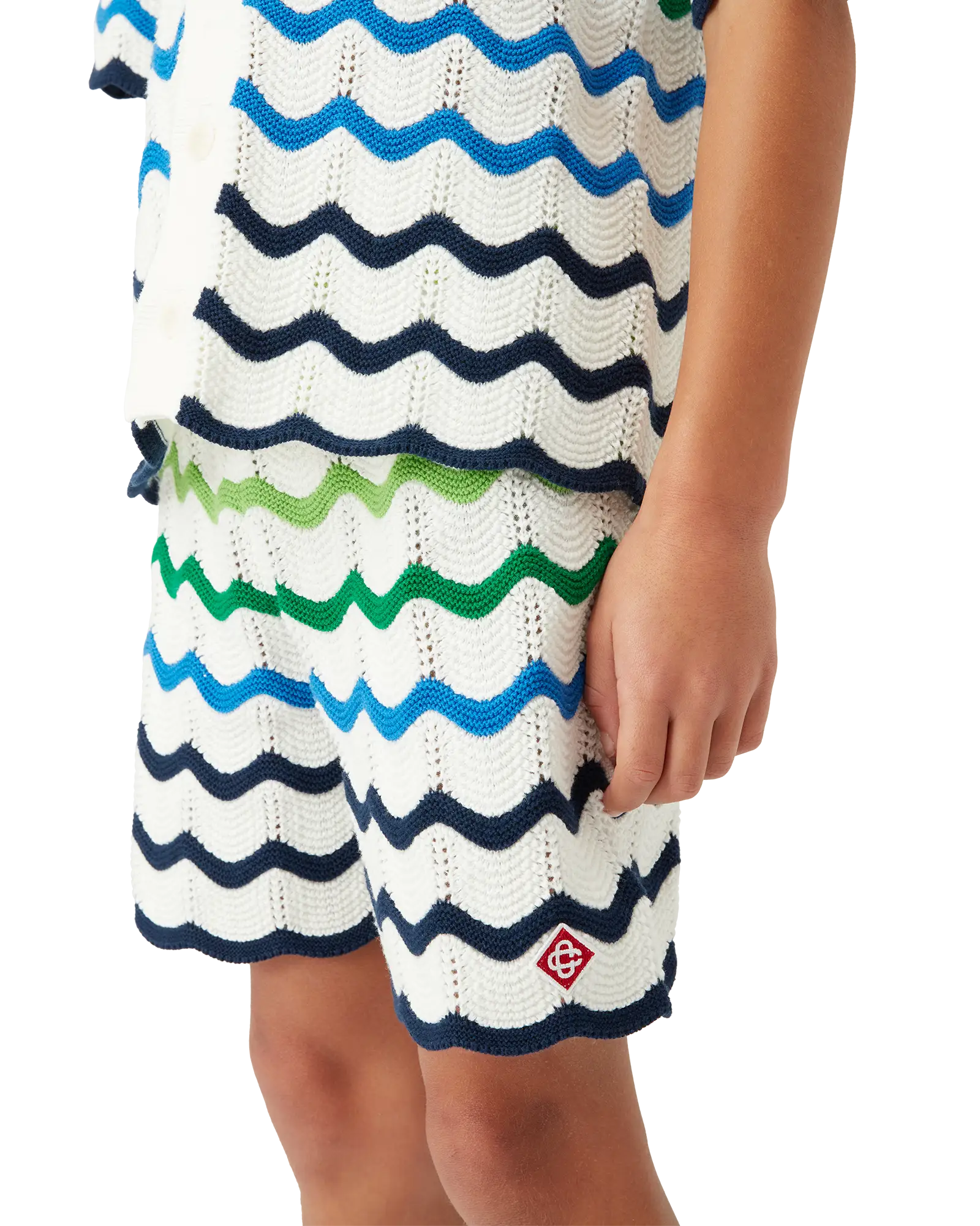 Children's Gradient Wave Knit Shorts