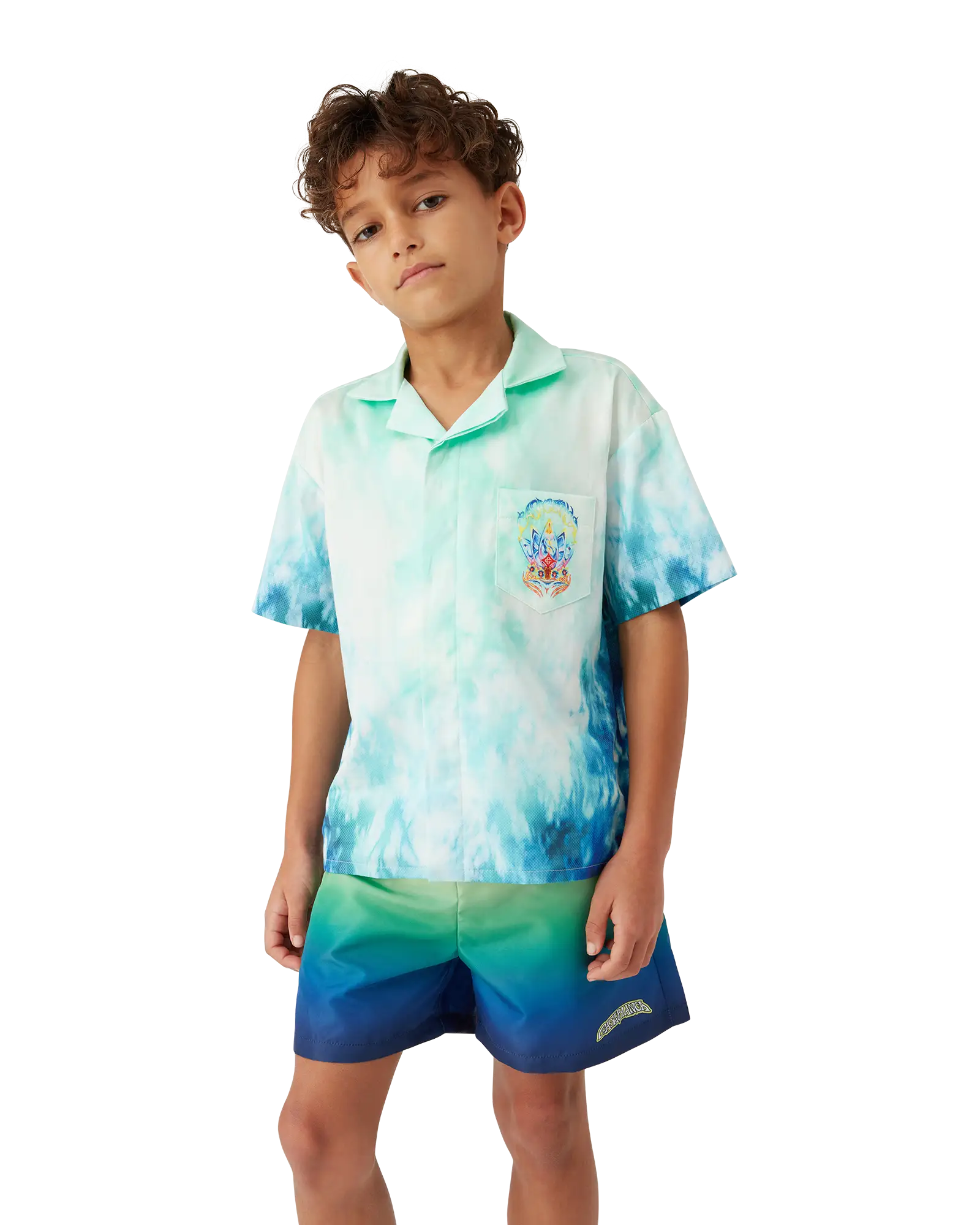 Children's Surf Lotus Short Sleeve Shirt