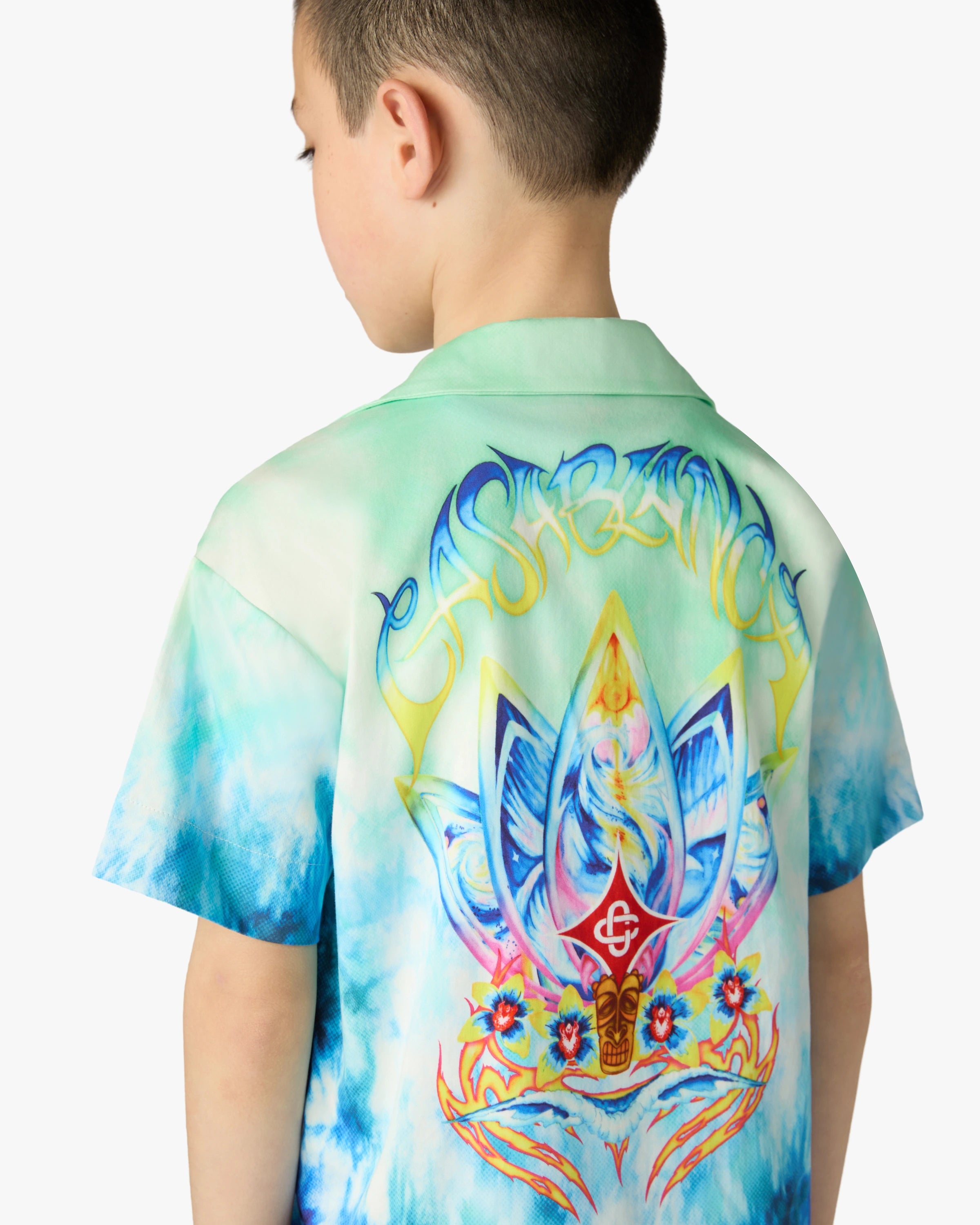 Children's Surf Lotus Short Sleeve Shirt