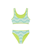 Children's Wavy Monogram Bikini Set