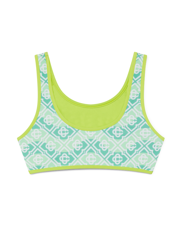 Children's Wavy Monogram Bikini Set