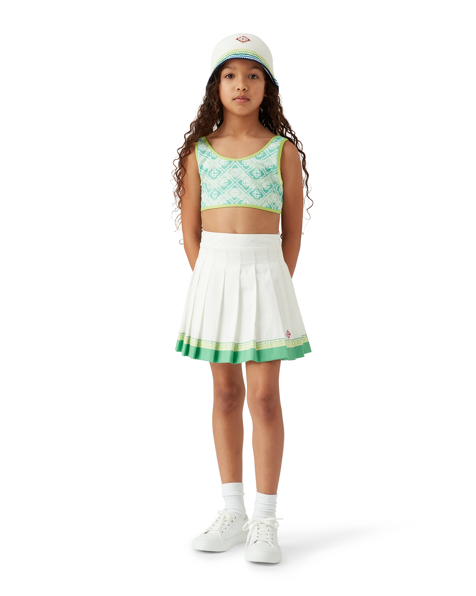 Children's Wavy Monogram Bikini Set