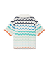 Gradient Wave Crochet Shirt