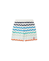 Gradient Wave Crochet Shorts