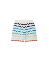 Gradient Wave Crochet Shorts