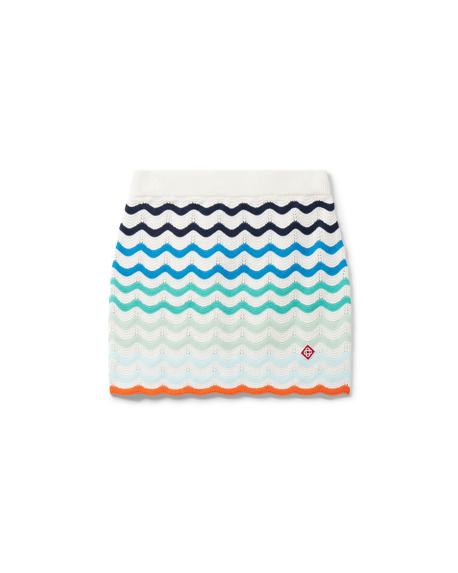 Gradient Wave Crochet Skirt