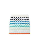 Gradient Wave Crochet Skirt