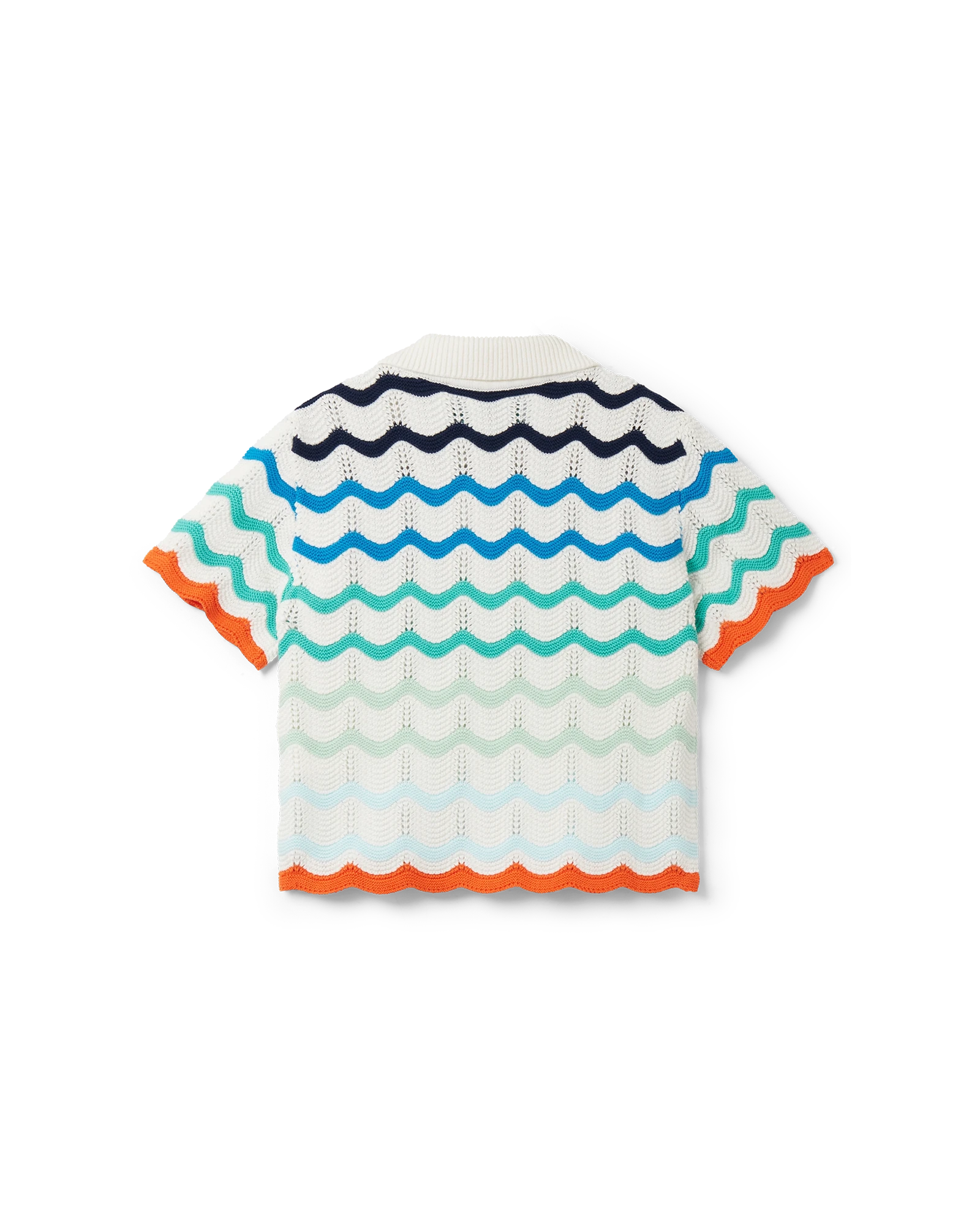 Gradient Wave Crochet Top