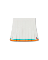 Tennis Stripe Pleated Skirt