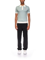 Column Jacquard Monogram Polo Shirt