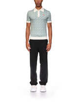 Column Jacquard Monogram Polo Shirt