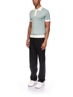 Column Jacquard Monogram Polo Shirt