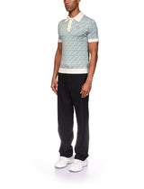 Column Jacquard Monogram Polo Shirt