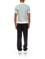 Column Jacquard Monogram Polo Shirt