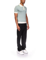 Column Jacquard Monogram Polo Shirt