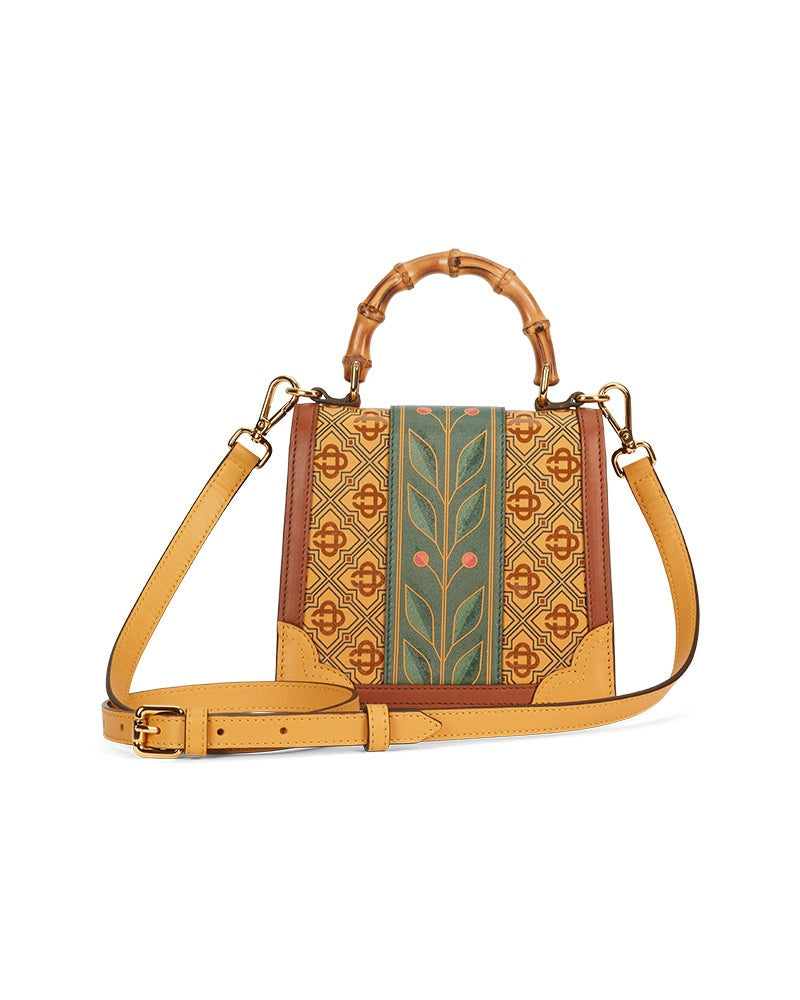 Brown Laurel Mini Jeanne Bag