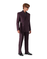 Blend Tailored Wool Silk Wrap Jacket