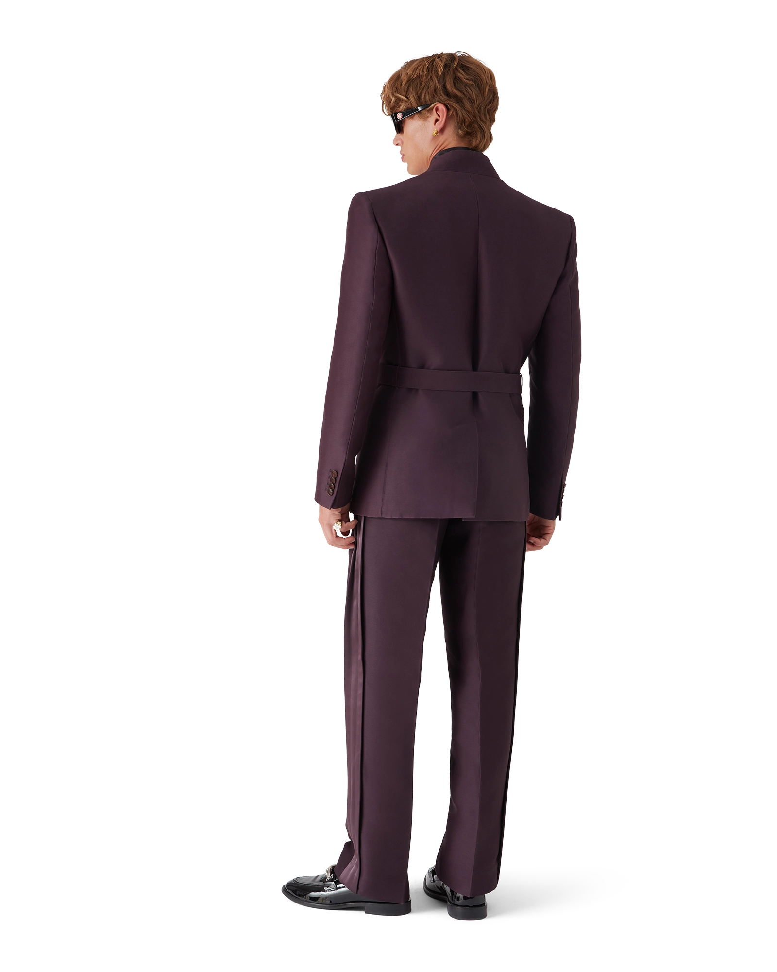 Blend Tailored Wool Silk Wrap Jacket