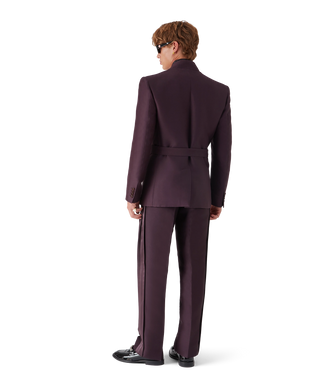 Blend Tailored Wool Silk Wrap Jacket