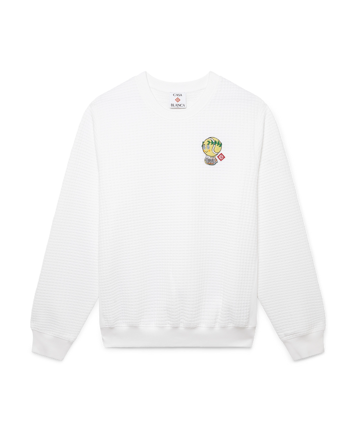 Tennis Mascot Quilted Sweatshirt