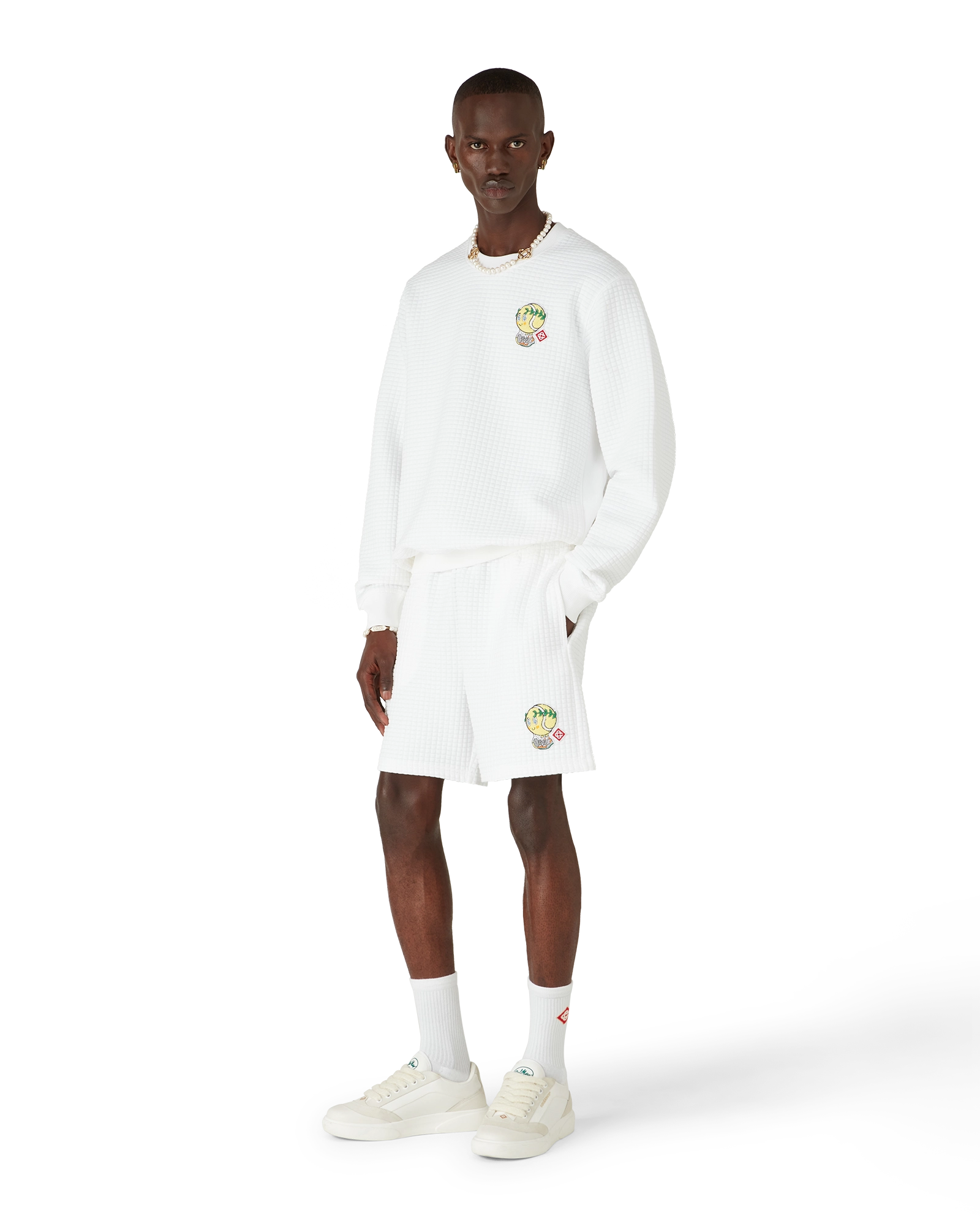 Tennis Mascot Quilted Sweatshirt