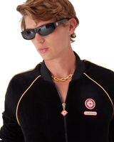 Gradient Piping Velour Track Jacket