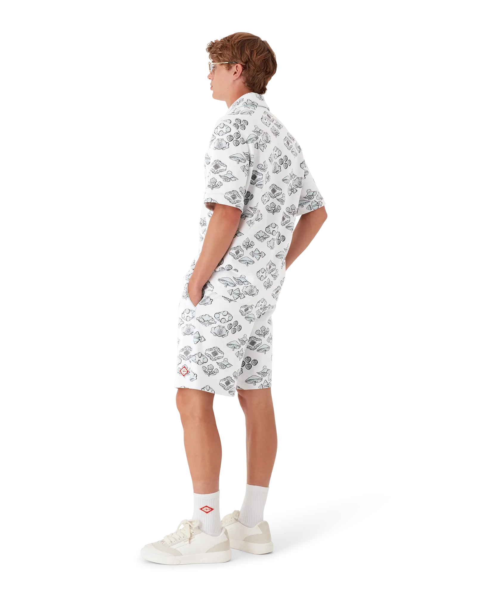 Jacquard Motif Track Shorts