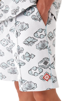 Jacquard Motif Track Shorts