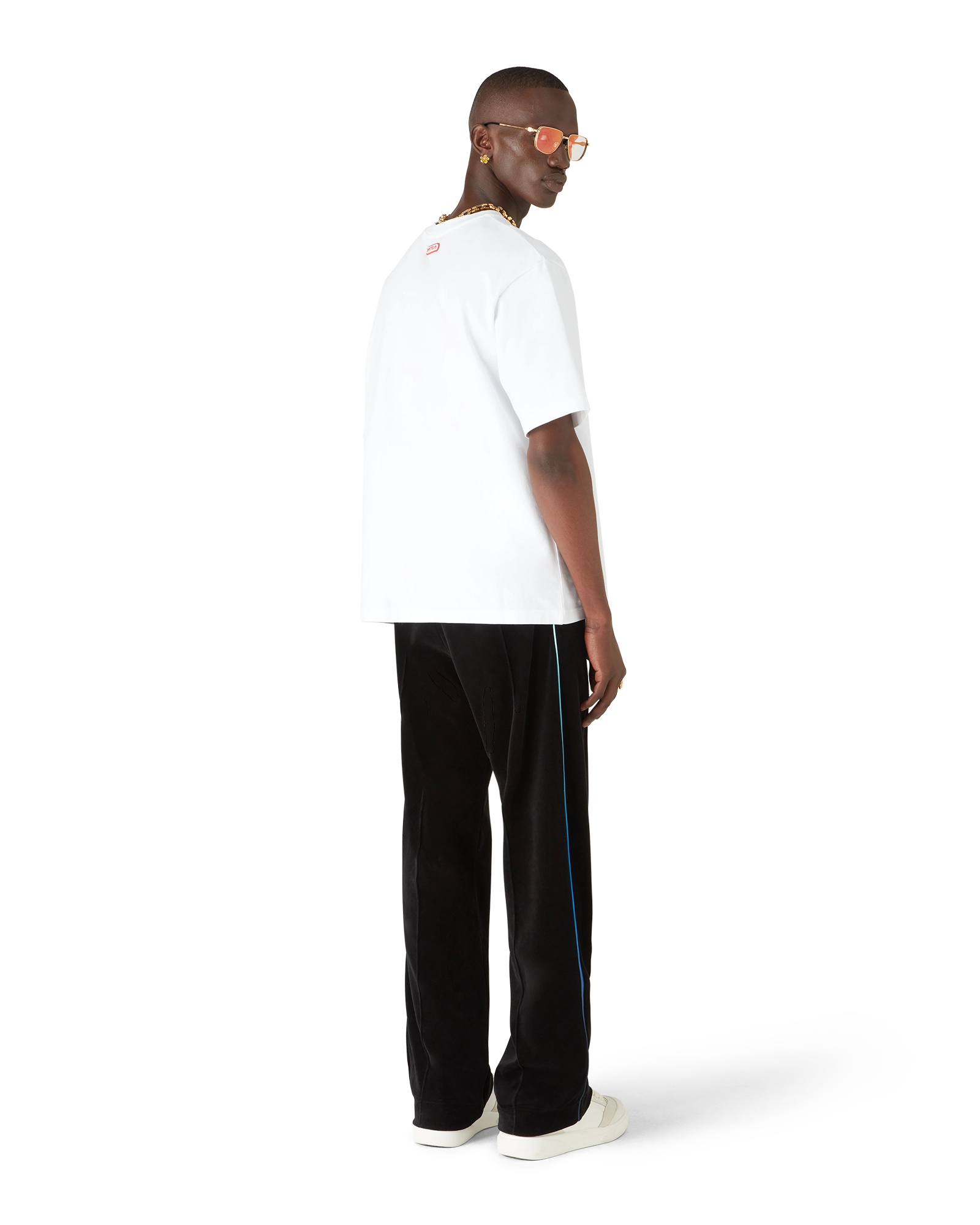 Gradient Piping Velour Track Pants