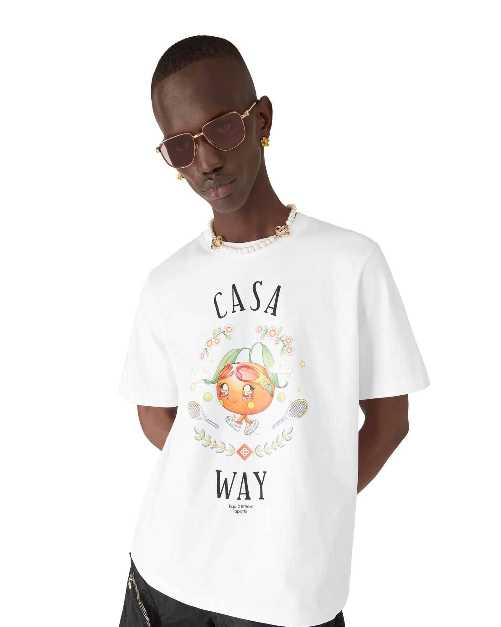 Casa Way Orange Mascot Short Sleeve T-Shirt