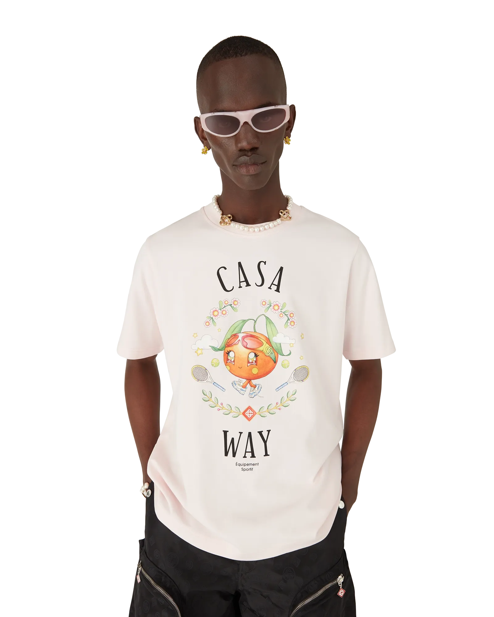 Casa Way Orange Mascot Short Sleeve T-Shirt