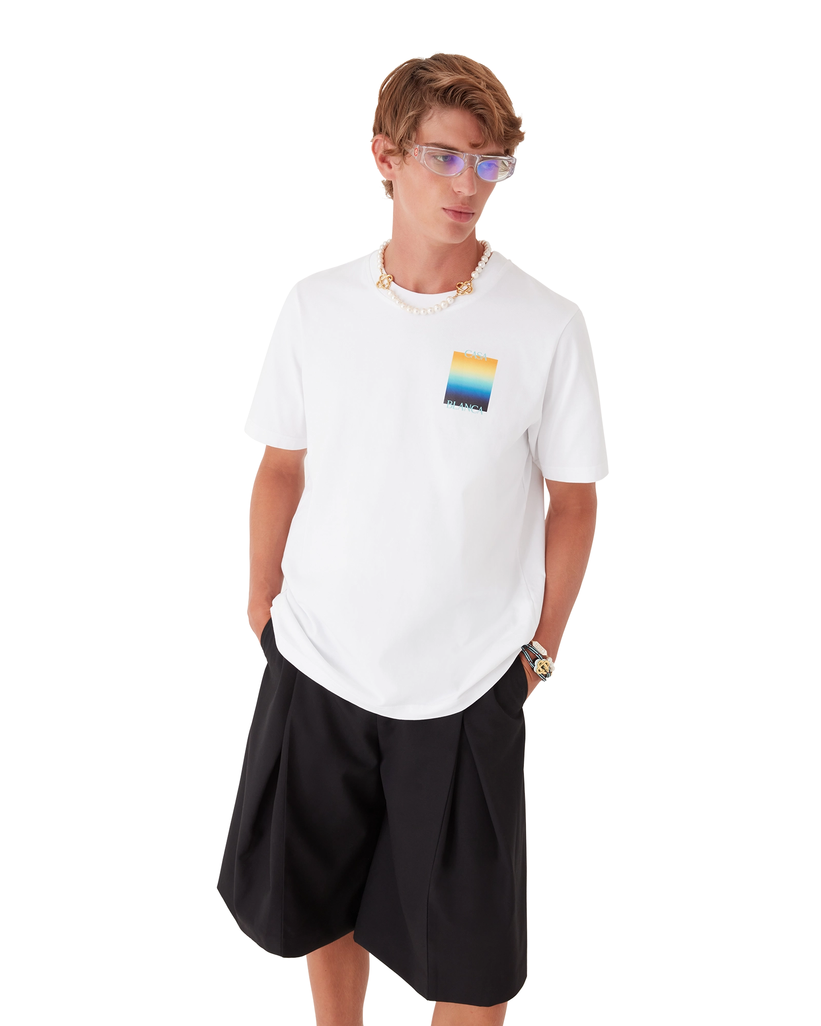 Gradient Square Short Sleeve T-Shirt