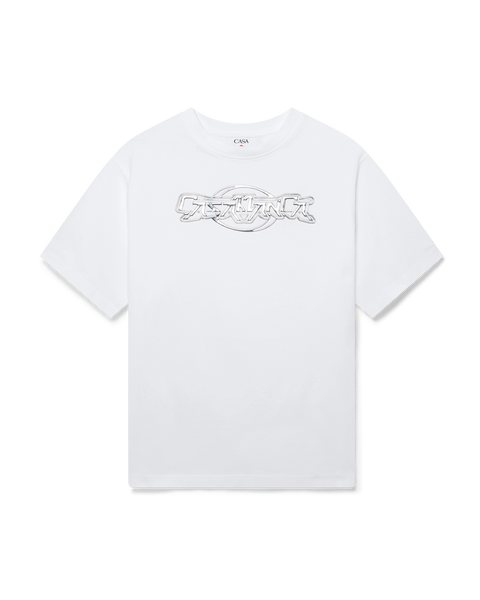 Casablanca Chrome Oversized Short Sleeve T-Shirt | Casablanca Paris Casablanca Chrome Oversized Short Sleeve T-Shirt | Casablanca Paris