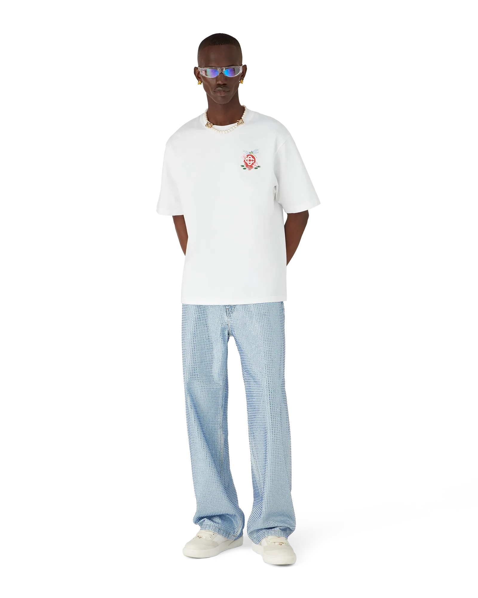 Dragonfly Floral Oversized Short Sleeve T-Shirt