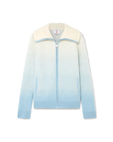 Veste zippée en mohair duveteux Gradient